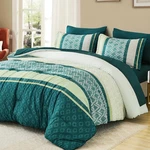 Green Comforter Set Queen Size,boho Striped Bed Bag,spring Summer Plaid. Fixed Price $57.99.
