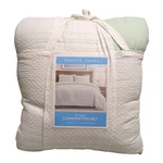 Draper James Striped Design Cotton/polyester Comforter Set, 3PC, Full/queen. Fixed Price $74.99.