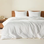 Spaces White King Comforter Set - 3 Pieces Breathable Waffle Dobby Weave. Fixed Price $77.22.