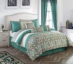 Nanshing REINA7-C.K Collection Comforter Piece Set California King Blue. Fixed Price $93.75.
