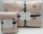 Pottery Barn Teen Emily & Meritt Gold Dot Twin Quilt Sham Blush Pink. Fixed Price $102.25.
