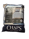 Chaps Home Full/queen Blue White Stripes Comforter 3 Pieces 1 2 Shams. Fixed Price $56.99.