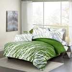 Open Box Item: Green Tree Branches 100% Cotton Bedding Set: 3PC Duvet Cover. Fixed Price $13.99.