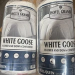 Hotel Grand, 240 Tc Luxury White Goose Feather + Down Comforter Full/queen. Fixed Price $58.25.