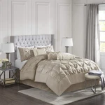 Madison Park Laurel Cozy Comforter - Traditional Tufted Silk, California King. Fixed Price $140.99.