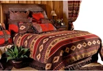 Cimarron Rustic Western King Bedding Set 5-PIECE Woven Chenille Comforter. Fixed Price $650.99.