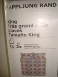 New Ikea King Comforter Cover With 2 Pillowcases White Blue Red Beige Black. Fixed Price $64.90.
