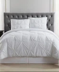 Truly Soft Pleated 2-PC Comforter Mini Set Twin / Xl White. Fixed Price $50.00.
