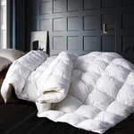 Alanzimo Goose Down Feather Fiber Comforter King Size - Luxury All Season Medium. Fixed Price $196.49.