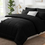 Cozylux Full Size Comforter Sets Black, 7 Pieces Bed In Bag, Comforte.... Fixed Price $51.71.