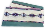 2 Vintage Cannon Southwestern King Pillow Cases Aztec Green Blue Pink Tan. Fixed Price $26.50.