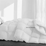 Deluxe Luxury Comforter Down Alternative 100% Cotton White Solid. Fixed Price $153.78.