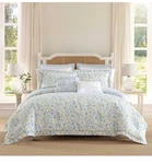 Laura Ashley Queen Comforter Reversible Bedding Set, Matching Bonus Pillows. Fixed Price $99.00.