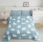 Erosebridal Polar Bear Twin Bedding Set Soft Cozy Comforter & Pillowcases. Fixed Price $35.59.