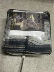 Five Queens Court Comforter Set - New Woodstock Blue Woven. Fixed Price $329.99.