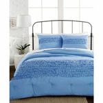Republic Origami Tucks Cotton 2 Piece Textured Comforter Set - Twin Blue. Fixed Price $29.42.