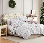 Christmas Bedding, Twin Quilt Set With Pillow / Xl Holiday Harmony. Fixed Price $39.54.