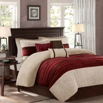 Madison Park Palmer 7 Piece Comforter Set - Red Queen. Fixed Price $86.99.