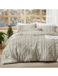 Bedsure Tufted Boho Comforter Twin Size - Linen Set, Elegant. Fixed Price $31.79.
