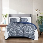 Hig Reversible 3 Pieces Printed Bedspread Set With 2 Pillow Shams. Fixed Price $57.45.