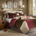 Madison Park Cozy Comforter Set Casual Blocks Design All Season, Matching Bed.... Fixed Price $182.20.
