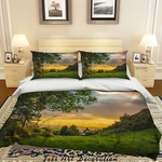 3D Greenland Sky Sunset Landscape Quilt Cover Bedding Sets Pillowcases Queen. Fixed Price $71.26.