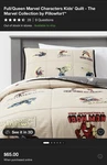 Full/queen Marvel Characters Kids' Quilt - The Collection By Pillowfort. Fixed Price $52.00.