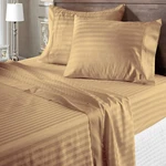 Home Bedding Collection 1000 Tc Egyptian Cotton Taupe Stripes Select Item. Fixed Price $95.29.