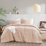 Textured Soft Pleated Comforter Set Lightweight Washed Bedding Twin Queen King. Fixed Price $49.99.