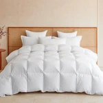Lewinbedding Goose Feather Down Fiber Comforter Size, All King, White. Fixed Price $134.76.