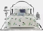 Kate Spade Willow Court Grey Blue Green Full Queen Comforter Set / Shams. Fixed Price $120.00.
