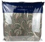 Ralph Lauren Heritage Paisley Full Queen Comforter Sage Green Multicolor Cotton. Fixed Price $250.00.