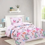 2PCS Kids Bedspread Comforter Set Throw Blanket Quilt, A72 Butterfly. Fixed Price $39.98.