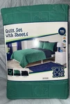 Your Zone Kids Reversable Quilt Set Green/blue Dinosaur Full Size Nib Bedding. Fixed Price $55.98.