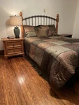 Sonoma Comforter Set Queen With Shams And Dust Ruffle Olive/brown Reversible 5PC. Fixed Price $44.00.
