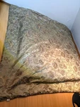 Waterford King Comforter Set 9PC Jacquard Damask Green Gold Luxury Bedding. Fixed Price $245.00.