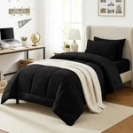 Cozylux Twin Xl Size Comforter Sets - 5 Pieces Bag Black, Bedding. Fixed Price $50.30.