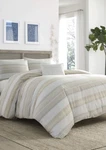 Nip Southern Tide Harbor Mist Stripe Full Queen Comforter Set 3PC. Fixed Price $159.79.