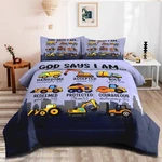Grat Tioc Boys Kids Construction Truck Comforter Set Twin SIZE,3 Piece Bed. Fixed Price $72.94.