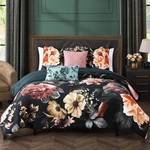 Bebejan Botanical Birds 5 Piece Reversible Comforter Set 100% Cotton Sateen. Fixed Price $135.71.