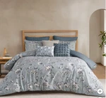 West Park Garnet 8-PIECE Comforter Set King Size Color Is Ocean Blue. Fixed Price $119.00.