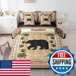 Erosebridal Bear 7 Piece Comforter Set Queen Rustic Cabin Decor Bedding. Fixed Price $111.37.