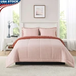 Reversible Comforter Set Soft Touch Cozy Bedding Bed-in-a-bag All Ages New. Fixed Price $52.96.