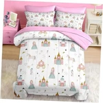 Comforter Set Size, Sweet Princess Castle 5 Pcs Bedding Twin Cartoon. Fixed Price $62.75.