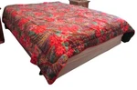 Vintage Cannon Christmas Comforter Full Queen Poinsettia Pinecones Paisley Guc. Fixed Price $179.99.