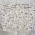 Comforter Set Queen Lightweight Beige Smocked Honeycomb Texture 3PC Shams Sonoma. Fixed Price $24.95.