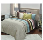 Geometrical Poly Satin Maddux (coverlet Set) Rizzy Home - King Size / Moss. Fixed Price $34.99.