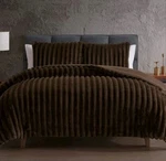 Hallmart Collectibles 3PC Queen Comforter Set Faux Fur Brown. Fixed Price $38.98.
