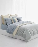 Ralph Lauren Home Graydon Bold Stripe Dune Chambray Queen Comforter & Euro Shams. Fixed Price $216.19.