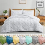 Peace Nest Comforter Sets Pintuck Pinch Pleat, King Queen Size Bed Blanket. Fixed Price $71.41.